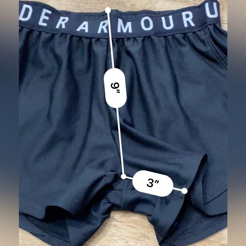 Under Armour Play Up‎ 3.0 Women’s Size XXS 100% Poly Black Athletic Shorts